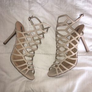 Tan Strappy Heels
